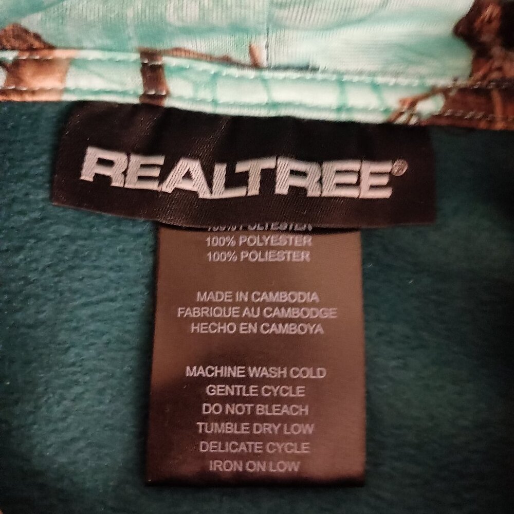 Realtree Women’s Green Camo Accent Hoodie Sweatshirt Kangaroo Pocket Size M NWT - Picture 8 of 16